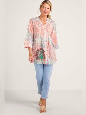Soft Surroundings Malha Reef Tunic, Size M